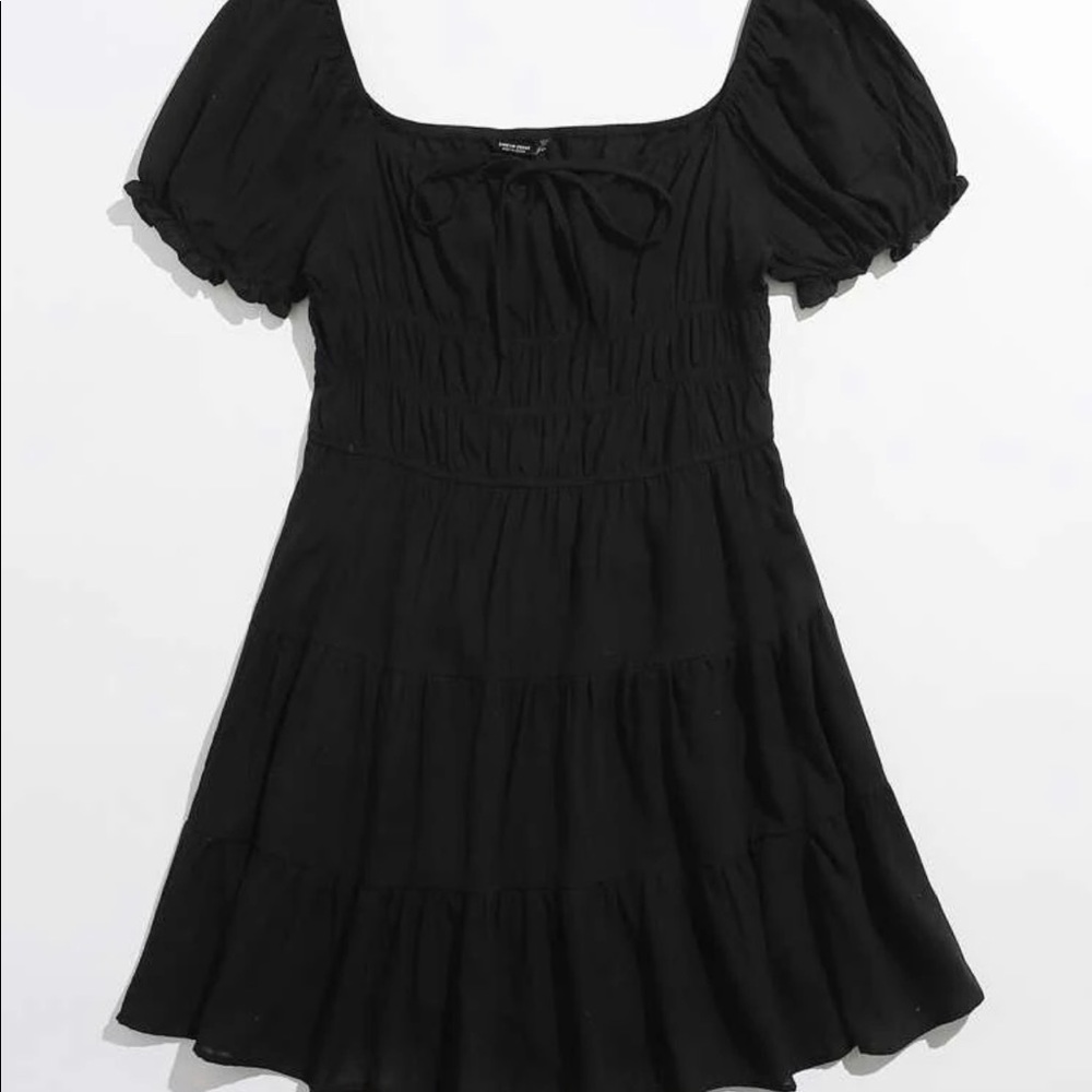 SHEIN ruched a line dress